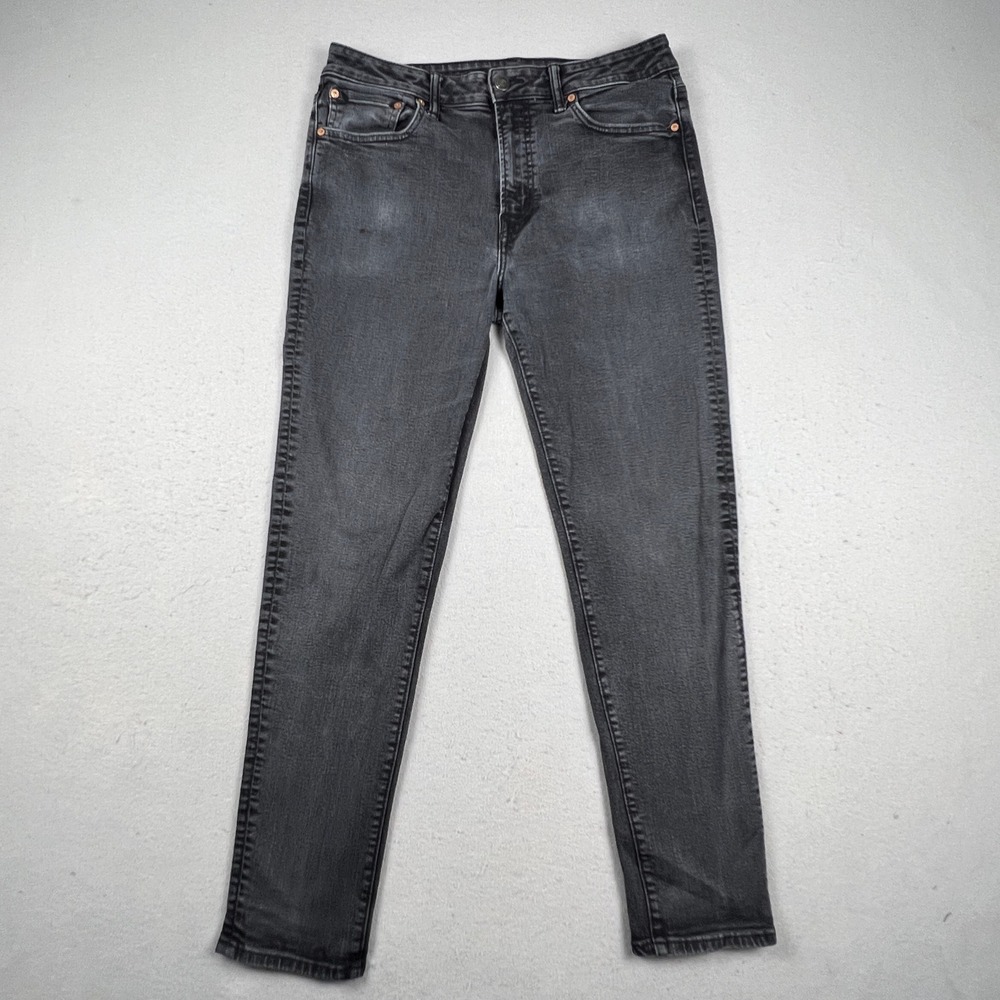 American Eagle Airflex+ Skinny Jeans Mens 34x34 Black Real Good Stretch Denim